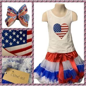 "KIREI SUI" Patriotic TuTu Set - Size 7/8(120)